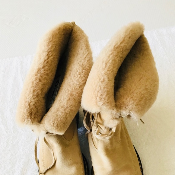 ‼️SOLD‼️Blondo Genuine Shearling Tan Suede Boots - Picture 3 of 8
